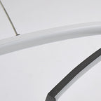 2 Piece Set Arc-Shaped Aluminum Acrylic Pendant Lighting LED Ceiling Lights