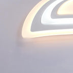 Leaf Shaped Modern Flush Mount Light with Remote Control