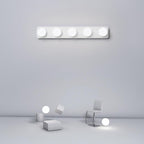 LED Wall Sconces with 5 Heads Small Spherical Adjustable Spotlight