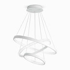 Round Shaped Modern Chandeliers 3 Rings Hanging LED Ceiling Light