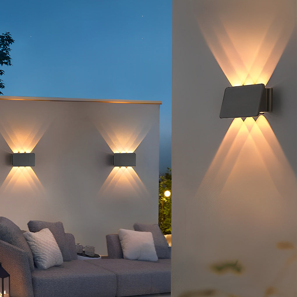 Wall Sconce up and down Light Waterproof LED Solar Lamp