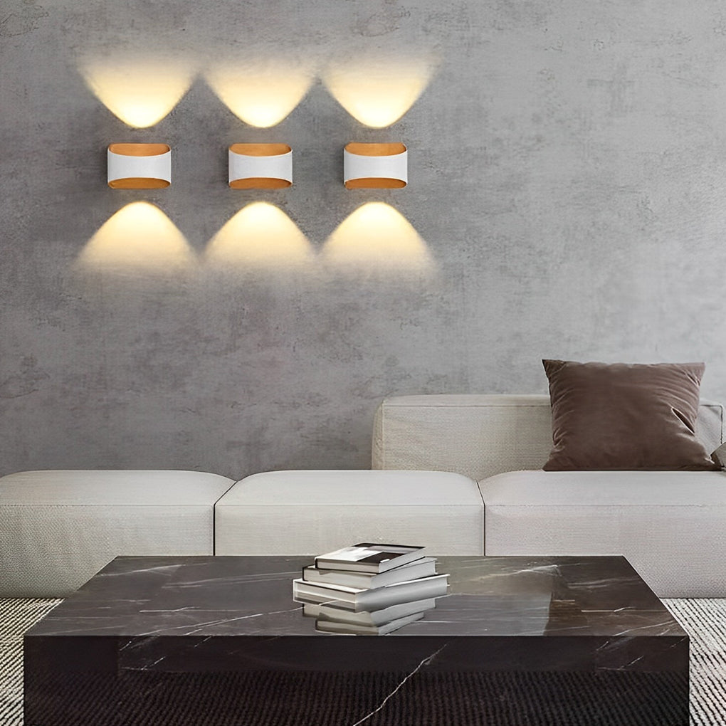 Unique Up and Down Lighting LED Waterproof Modern Exterior Wall Lights