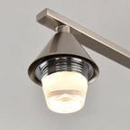 Sputnik Mid Century Semi-Flush Mount Lighting Silver Metal Ceiling Light