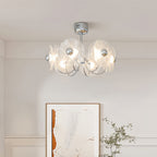 Acrylic LED Chandelier Multi-head  with Chrome Accents Ceiling Light