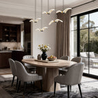 Modern LED Acrylic Seagull Linear Chandelier for Dining