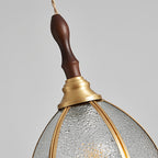 Water Ripple Glass Pendant Lighting Nordic Full Copper Light