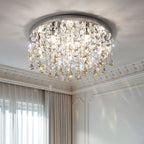 Unique Crystal Chandeliers French Eye-Caring Creative Ceiling Light