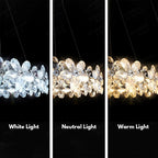 Dining Room Crystal Chandelier  French Flower Art Chandelier