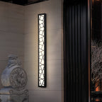 Linear Outdoor Wall Lights Weatherproof LED Black Minimalist Lamp