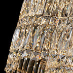 LED Large Crystal Chandelier Elegant Chandelier Light Modern Minimalist Style