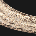 Circle Pendant Light Luxury Ring Art Chandelier