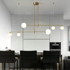 Bubble Glass Pendant Lights Nordic Minimalist Sleek Gold Ceiling Light