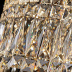 LED Large Crystal Chandelier Elegant Chandelier Light Modern Minimalist Style