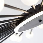 Glass Flush Mount Light Minimalist Sputnik Style Luxury Ceiling Light