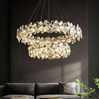 Dining Room Crystal Chandelier  French Flower Art Chandelier