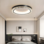 White Flush Mount Ceiling Light Italian Round  Minimalist Lamp