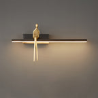 Art Wall Lights Italian Creative Gold Man Minimalist LED Artistic Lamp