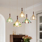 Water Ripple Glass Pendant Lighting Nordic Full Copper Light