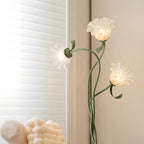 Flower Floor Lamps French Country Style Green Artistic Iron Lamp
