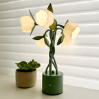 Artistic Table Lamps Vintage Green with Flexible Stems Creative Lamp