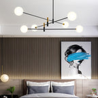 Branch Chandeliers Nordic Magic Black and Gold Iron Ceiling Light