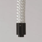 Long LED Ceiling Light Minimalist Creative Black Linear Lamp