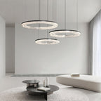 Circle Pendant Light Luxury Ring Art Chandelier