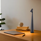 Cone Shaped Table Lamp Modern LED Dimmable Metal Light