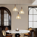 Water Ripple Glass Pendant Lighting Nordic Full Copper Light