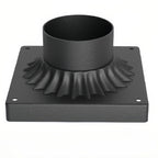 Black Retro Aluminum Path Lights with Frosted Glass Outdoor Waterproof Landscape Lighting