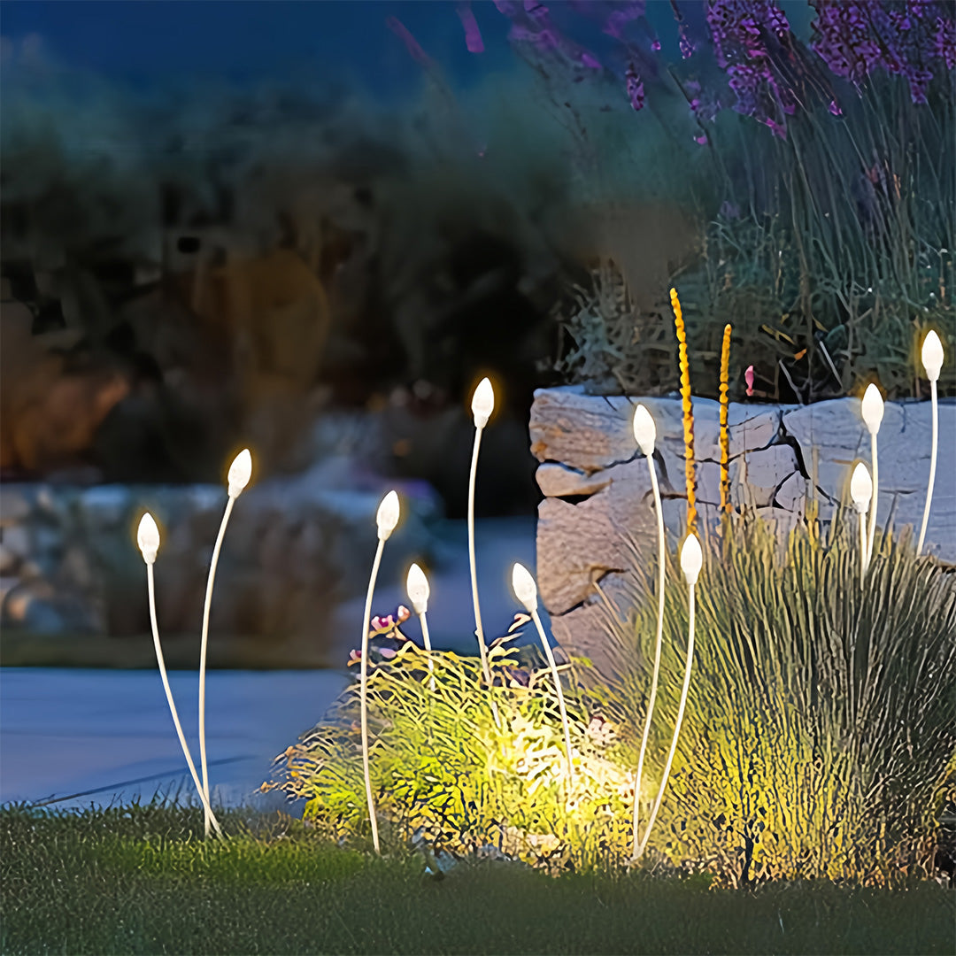Landscape Garden Light Elegant Crystal white Artistic LED Flower Lamps