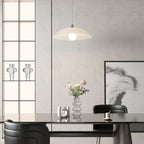 Japanese Style Pendant Light Retro Water Pattern Glass Light
