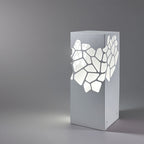 White Landscape Lights Outdoor Waterproof  Decorative Hollow Bollard Light
