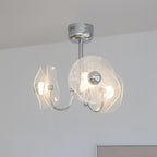 Acrylic LED Chandelier Multi-head  with Chrome Accents Ceiling Light