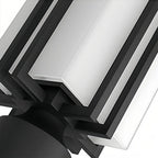 Black Retro Aluminum Path Lights with Frosted Glass Outdoor Waterproof Landscape Lighting