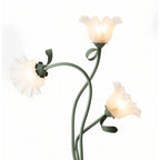 Flower Floor Lamps French Country Style Green Artistic Iron Lamp