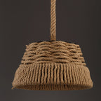 Rope Pendant Lights Vintage Industrial Style Hemp Iron Ceiling Light