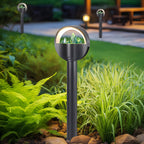 Modern Pathway Lights Frosted Globe Garden Waterproof Light