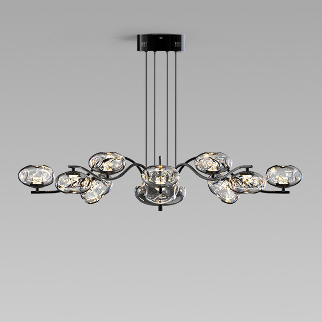 Modern LED Chandelier Full Spectrum Magic Bean Glass Light
