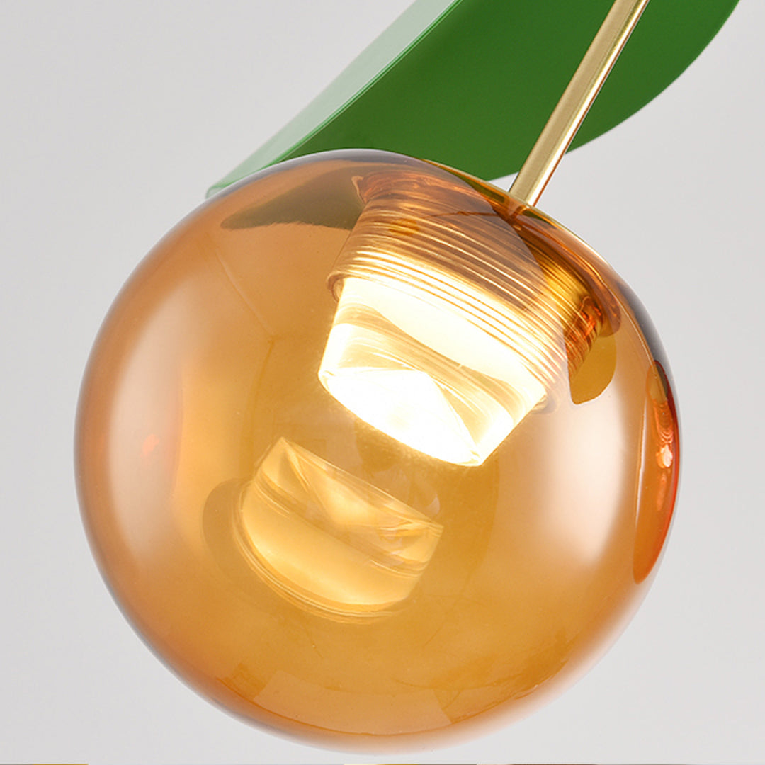 Creative Cherry LED Glass Dome Chandelier Nordic