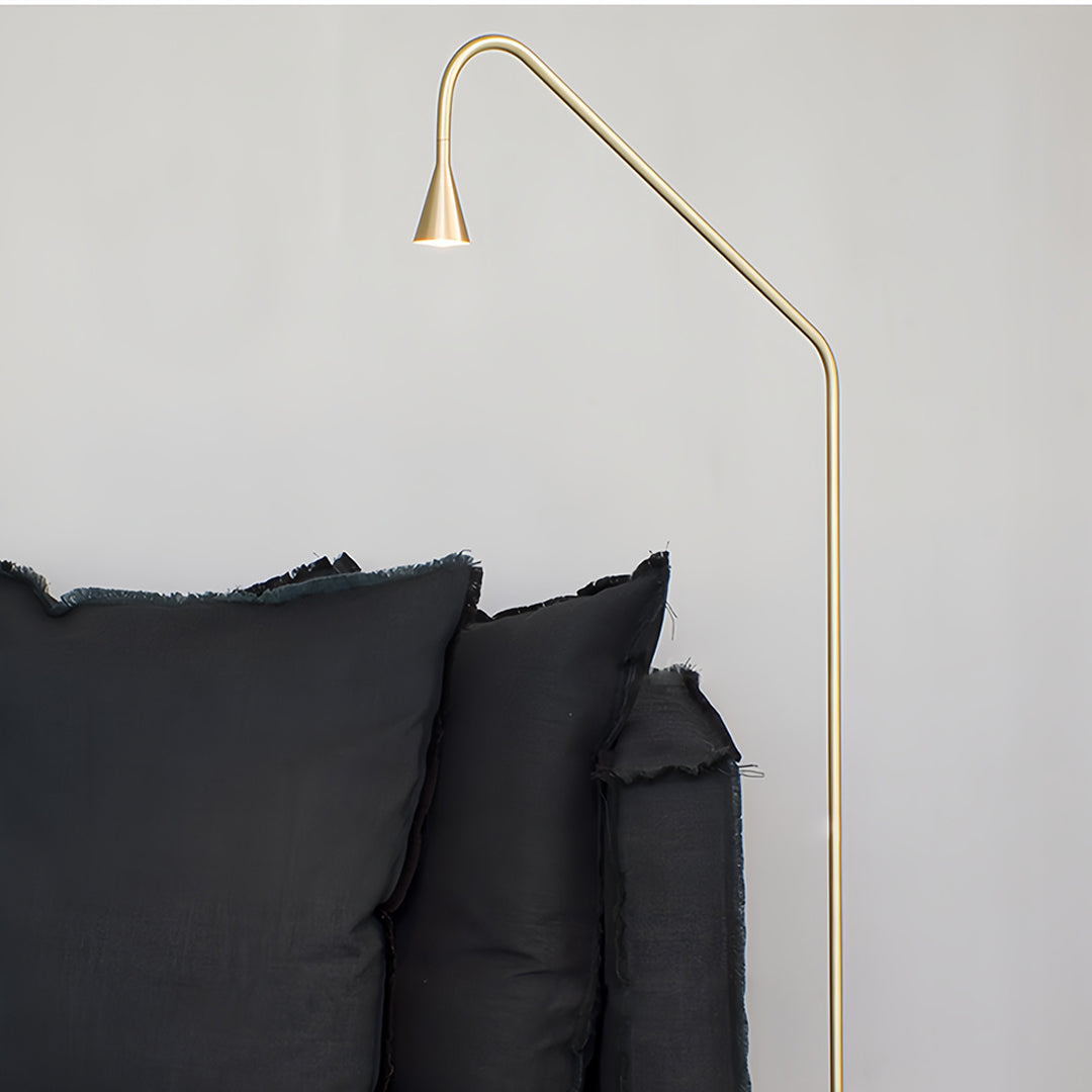 Black and Gold Floor Lamps LED Minimalist Reading Lamps