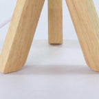 15 inch Wood Modern Tripod Table Lamp