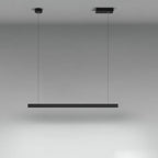 Modern Linear Farmhouse Black Chandelier
