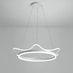 Imperial Crown Modern Chandelier Dimmable Ceiling Light with Remote