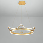 Imperial Crown Modern Chandelier Dimmable Ceiling Light with Remote