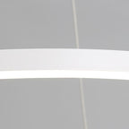 Heads Spotlight Circle Linear LED Chandelier Ceiling Lights with Remote Control