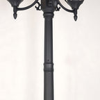 Three-Head Street Lamp Post Lights Waterproof Aluminum European-Style