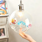 Coloured Glass Pendant Lights Globe Art Deco Ceiling Light