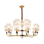 Luxury Chandelier Modern Minimalist Luxury Copper Glass Ceiling Light