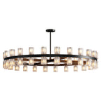Luxury Crystal Chandeliers American Copper Ceiling Light